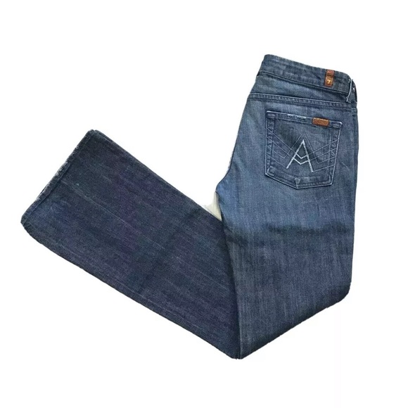 7 For All Mankind “A” Pocket Flare Stretch Jeans